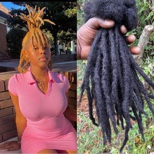 6-8 inches 100% Human Hair Hand made dreadlock / loc extensions